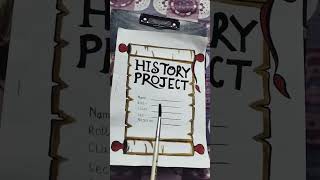 History Project Front page Decoration ✍️✍️✍️