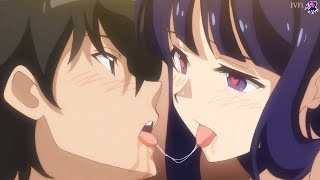 When the girls are trying to take his first kiss (H) Anime Harem Moments