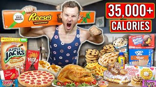 THE ULTIMATE AMERICAN THANKSGIVING CHEAT DAY! (35,000+ CALORIES)