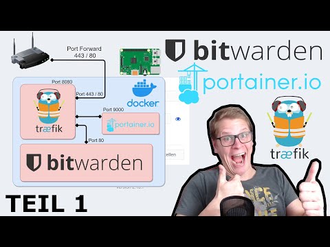 Bitwarden + Traefik + Portainer + Docker installieren TEIL 1 #Selfhost #howto #tutorial #deutsch