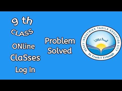 How to login online classes (9 to 12) from hitec website |Watch full video