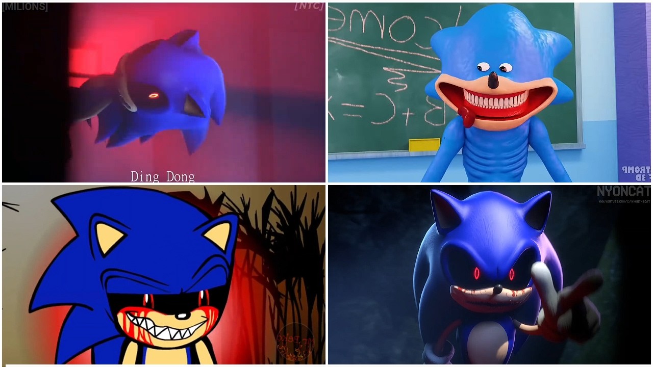 Sonic vs Sonic.exe 😱 | Coffin Dance Animation (AI 3D)