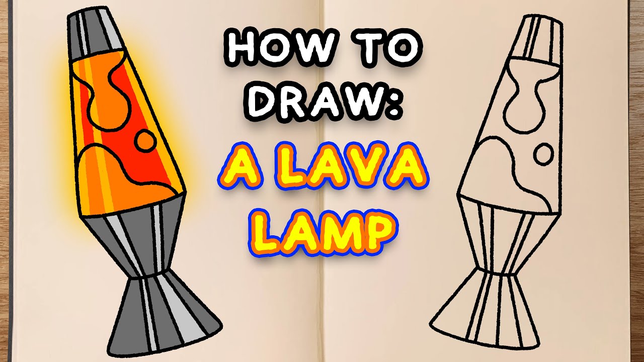 er der Tørke vest How To Draw: A LAVA LAMP (quick step by step tutorial) - YouTube