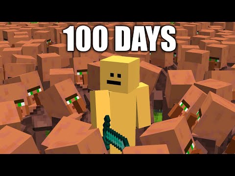 I Killed Villagers For 100 Days thumbnail