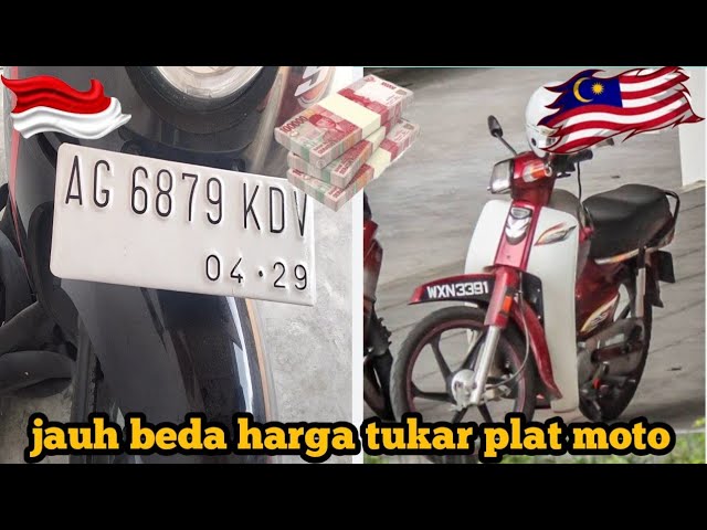 jangan samakan plat nomor kendaraan/motocycal Indonesia dan Malaysia⁉️ class=