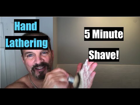 A Quick Shave with Hand-Lathering! 4K