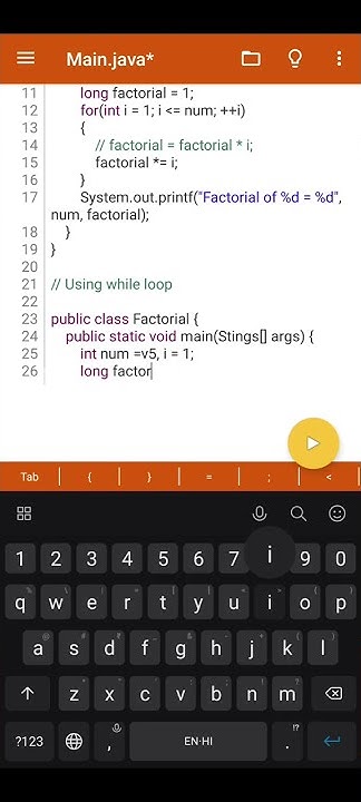 Java Program to find factorial of a number using for loop and while ...