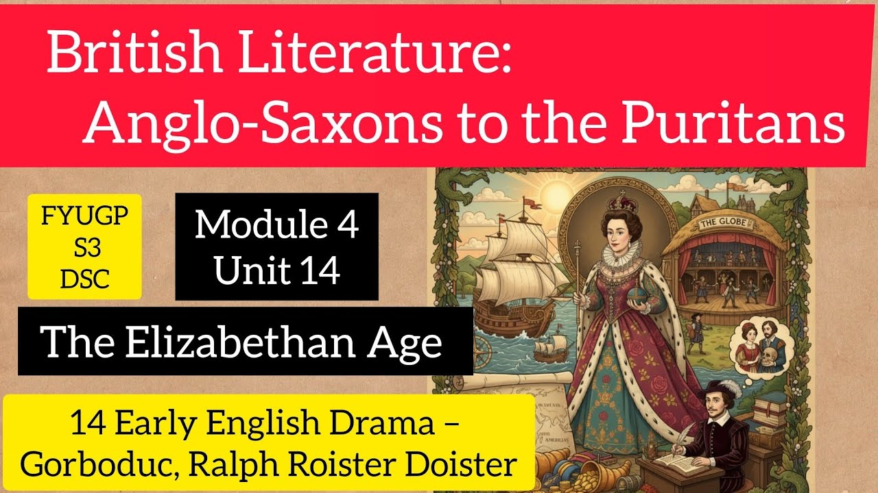 The Elizabethan Age Module4 Part 2 in Malayalam Britishliterature AngloSaxons to the Puritans #fyugp