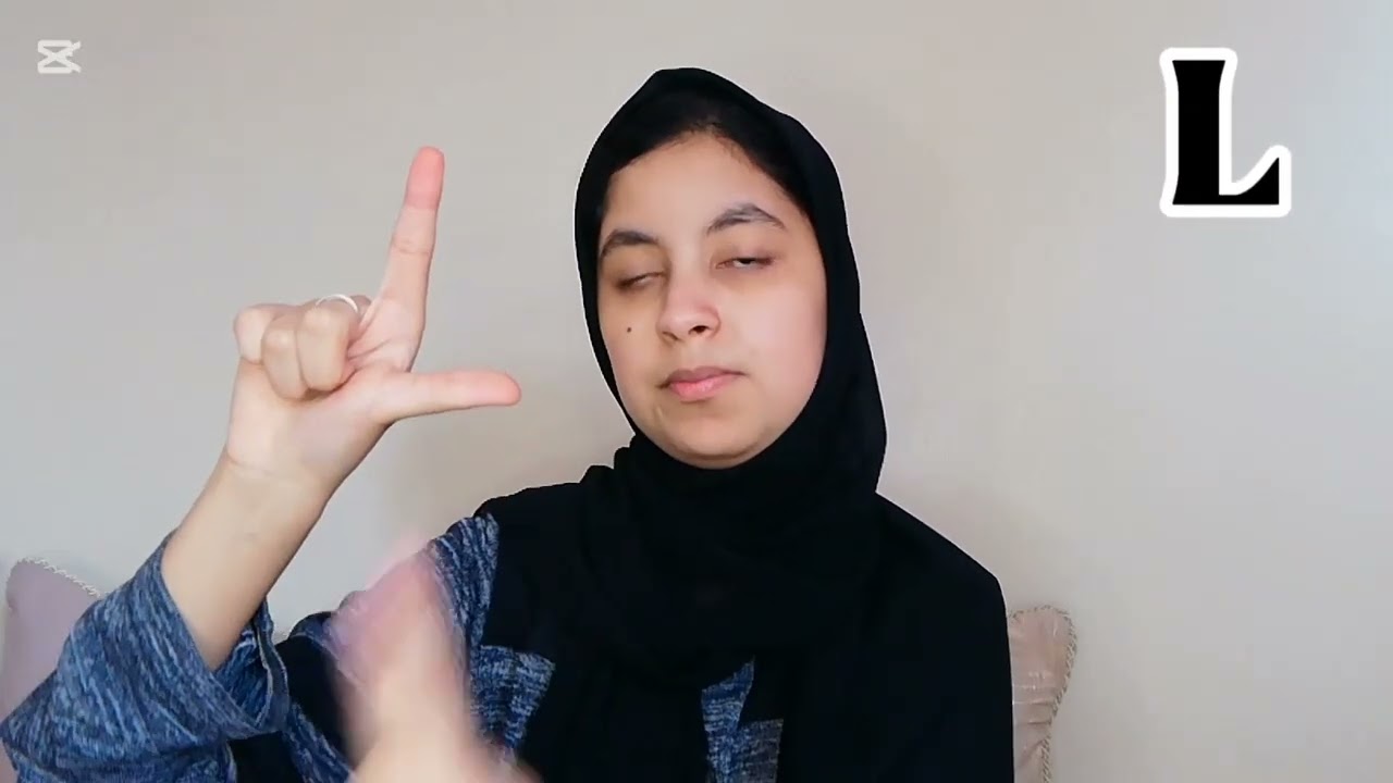 تعلم معي الحروف الإنجليزية بلغة الإشارة