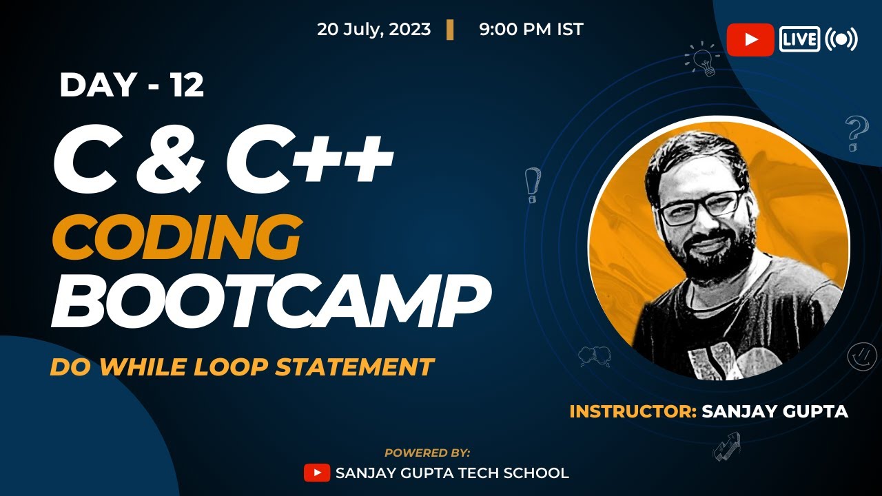 Day 12 | Learn C & C++ Coding Live & Free with Sanjay Gupta | Sanjay ...