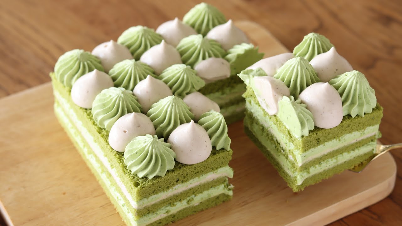 Торт с кремом из матча и каштанов: рецепт песочного торта