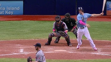 CLE@TB: Myers singles the other way to score Longoria