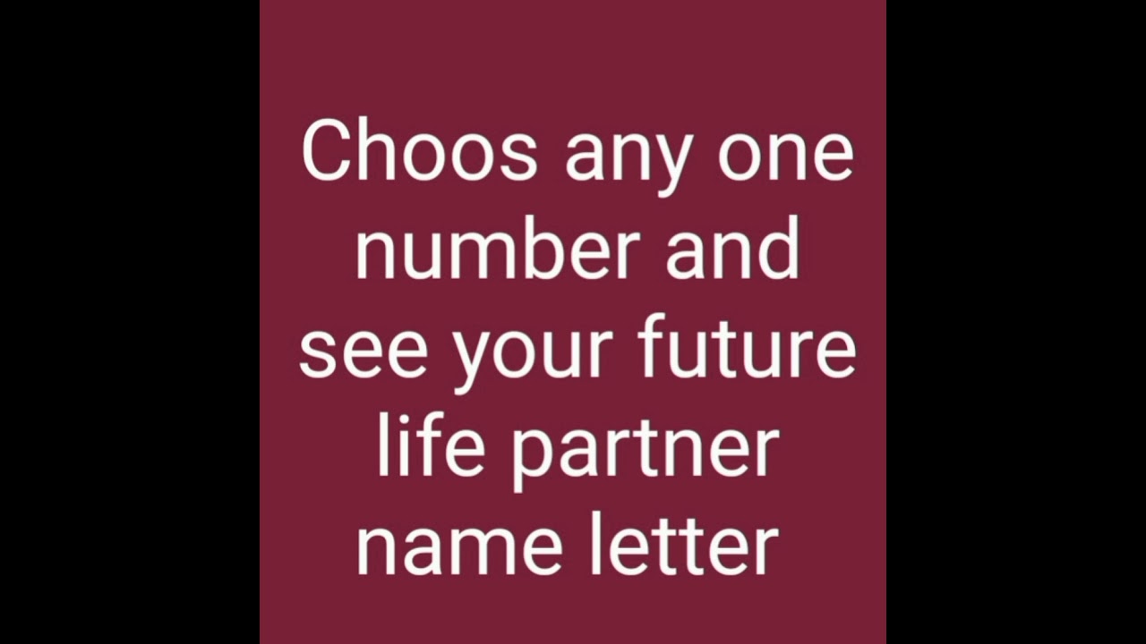 See Your Future Life Partner YouTube