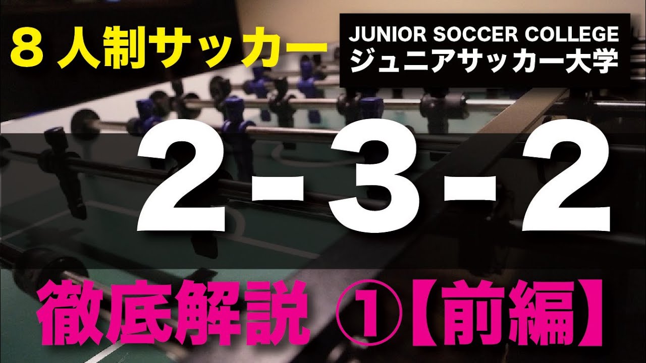 【前編】８人制サッカー・フォーメーション【2-3-2】徹底解説 Part①（実例付き）