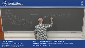 Advanced Statistical Mechanics (CMP-ASM) 10 of 12