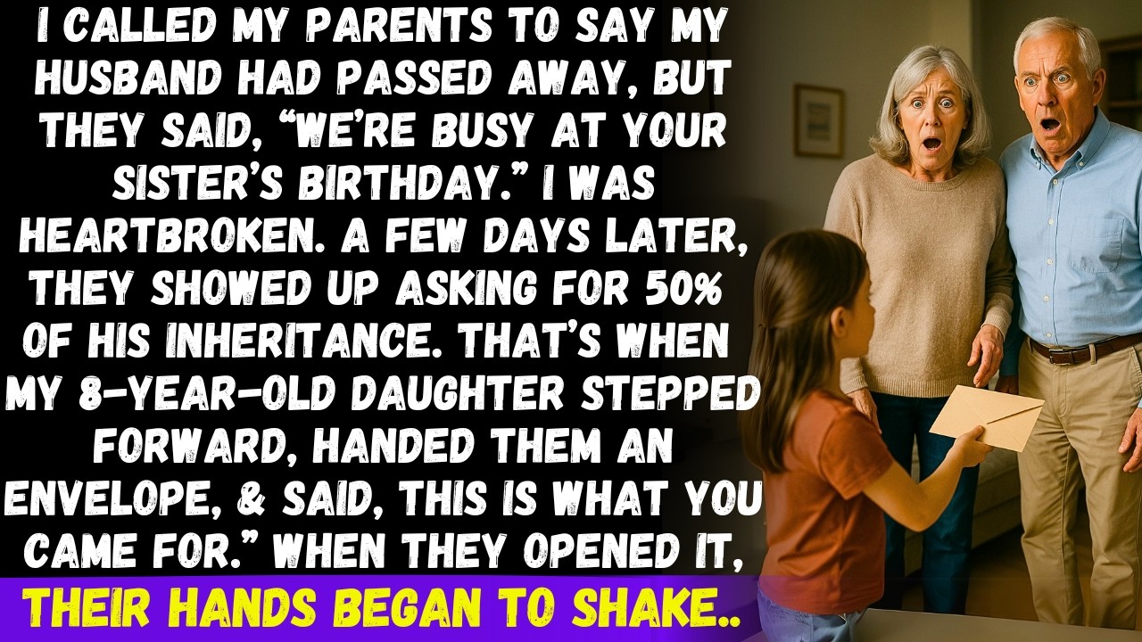 После смерти мужа родители выбирали день рождения моей сестры, пока чтение завещания не изменило ...