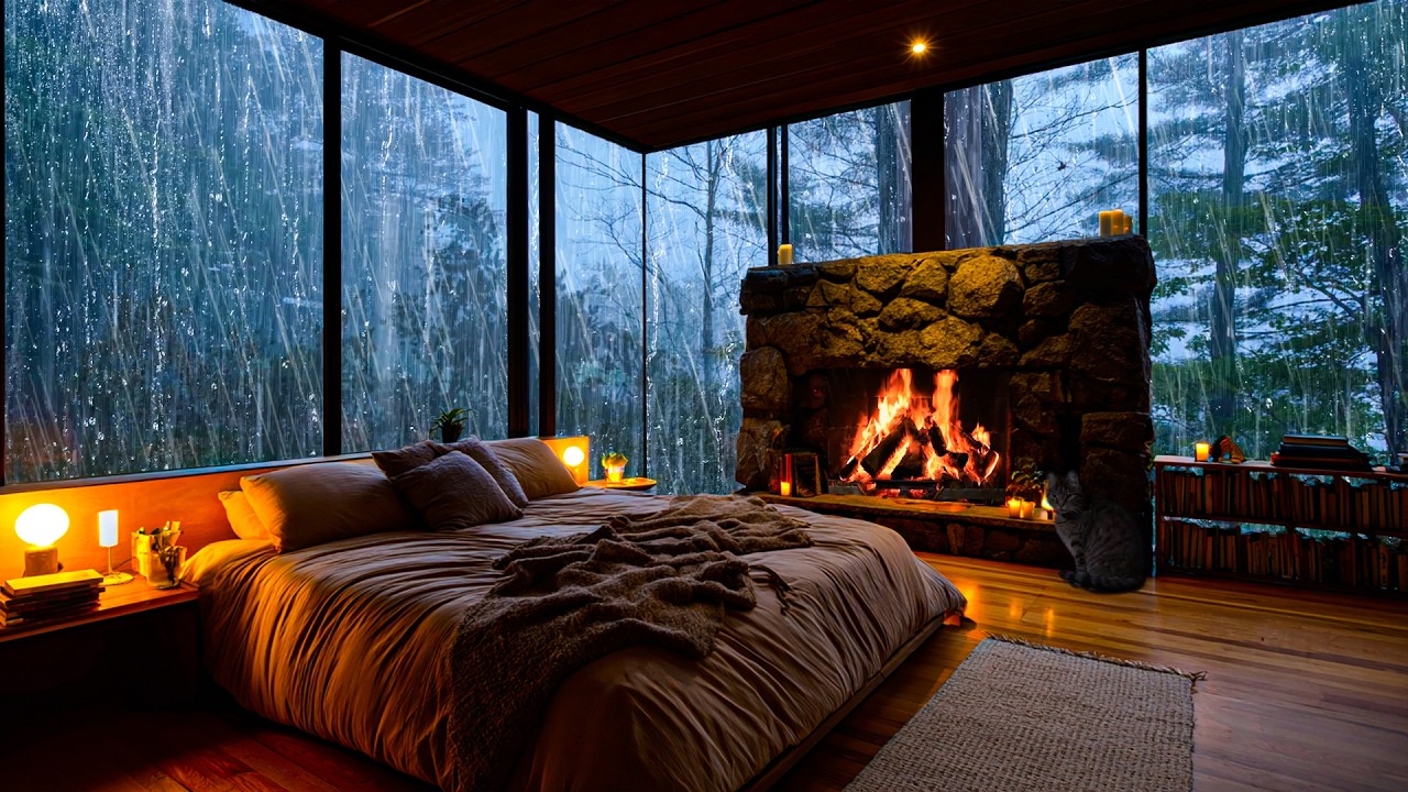 Falle Sanft in Tiefschlaf 🌧 Keine Werbung, Regen & Donner für Frieden, Gelassenheit und Tiefschlaf