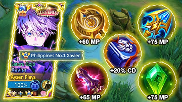 NEW XAVIER UNDERRATED TRUE DAMAGE 1 SHOT BUILD! 100% BROKEN! BEST BUILD | XAVIER TIPS & GUIDE | MLBB