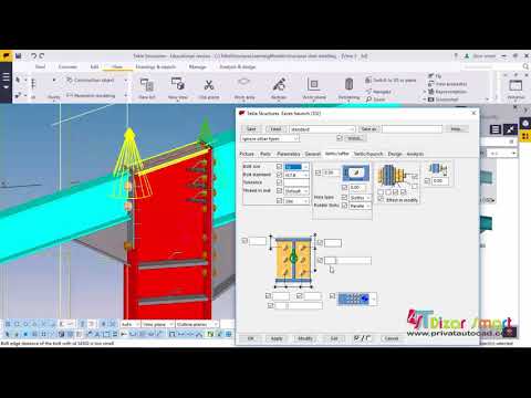 Steel Detailing Haunch conection (Tekla Training 4)