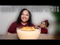 COCONUT CURRY TIGER SHRIMP WITH CREAMY GRITS | CHAOTIC MUKBAG WITH Z BABY | @Shai.b