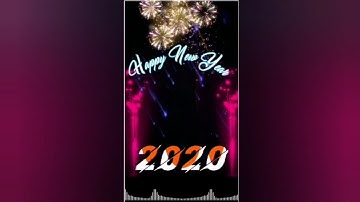 Happy New Year 2020 | Avee player template black screen | 2020 Template