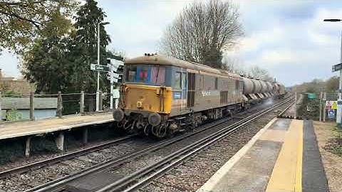 73109 + 73128 3W91 Tonbridge West Yard Gbrf to Tonbridge West Yard @ Salfords (Surrey) 25/11/25