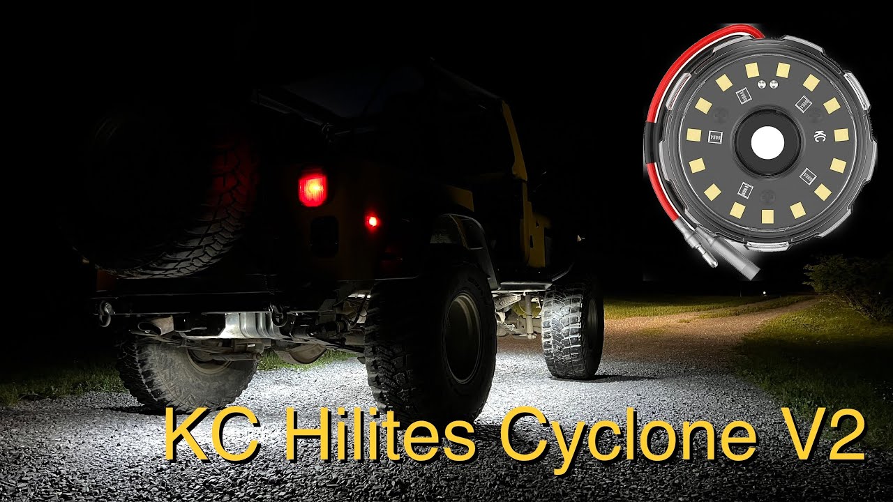 KC Hilites Cyclone V2 rock lights on Jeep CJ7 and TJ YouTube