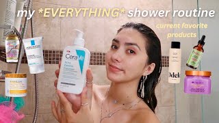 my *EVERYTHING* shower routine 🫧🧖🏽‍♀️ haircare, skincare,bodycare + more!