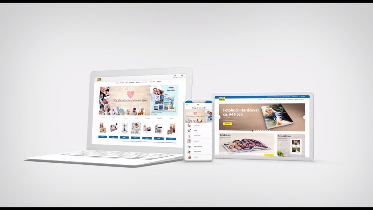 Die Neue Happyfoto Design Und Bestellwelt Youtube