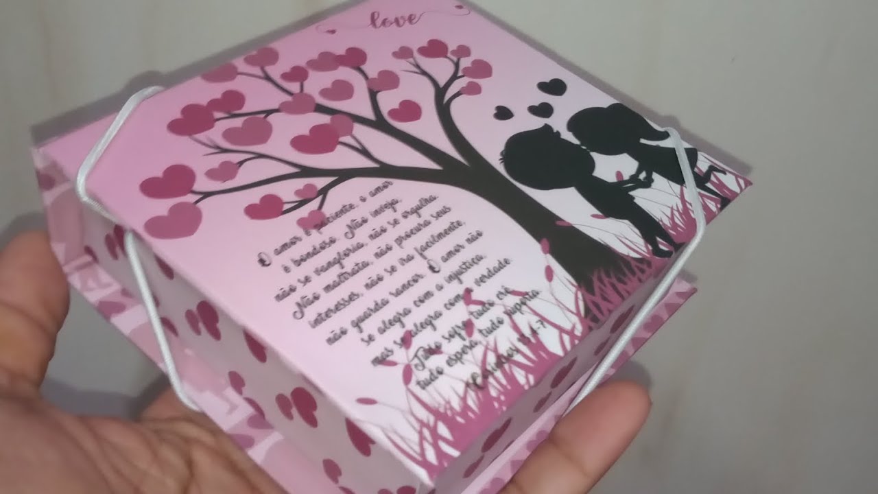 Presente dia dos Namorados/ Caixa para doces cartonada