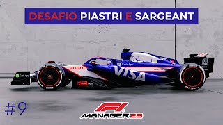 F1 Manager 2023 AO VIVO DESAFIO PIASTRI SARGENT VCARB T01 #09