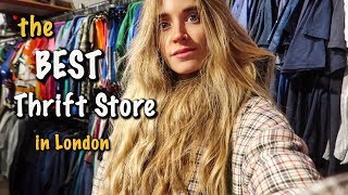 The BEST thrift store in London ☆ MASSIVE Levi's and Sweater try on haul ☆