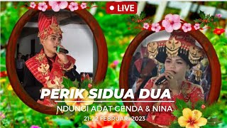 lagu karo adu penganten perik sidua dua |suaranya bikin baper tamu undangan |  perjabun genda \u0026 nina