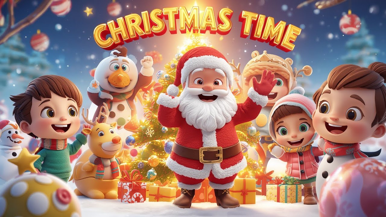 🎄 “Christmas Time – Merry Christmas Kids Song | Santa Dance | Fun ...