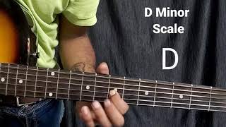 D Minor Scale on guitar । Learn Guitar #Minorscales #Guitar #Youtubeshorts #shorts