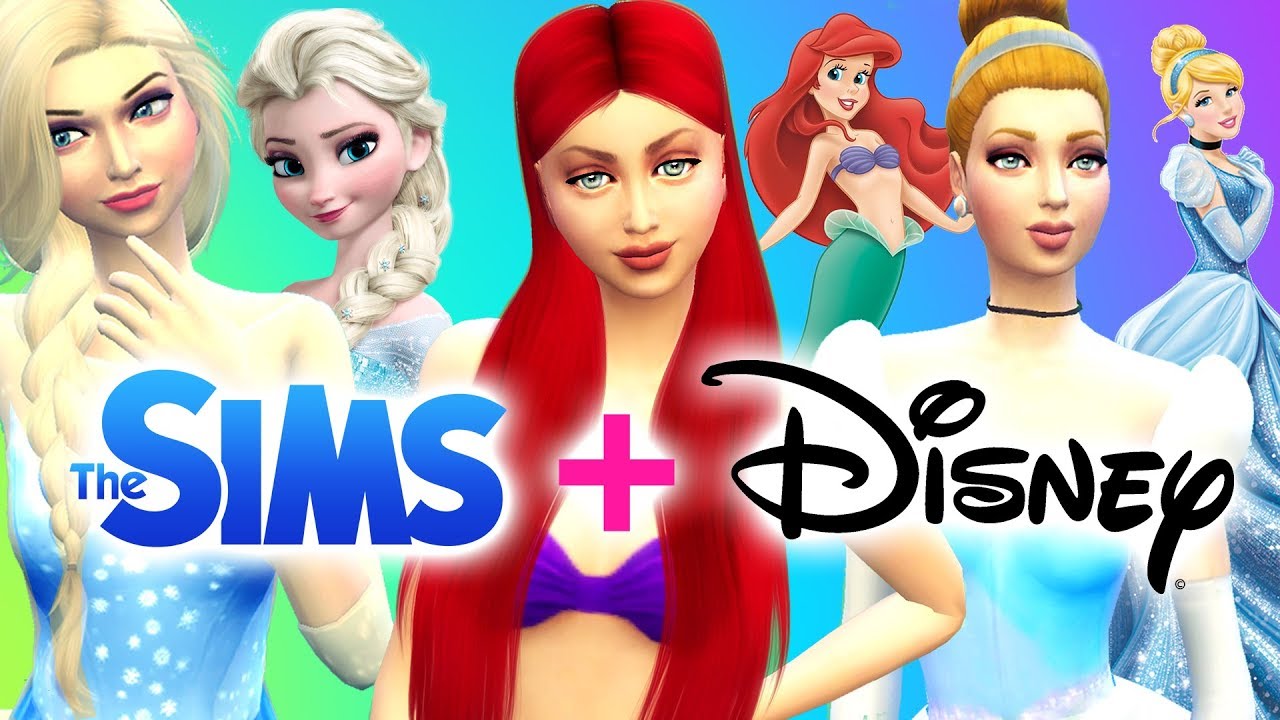 Transformando SIMS en PRINCESAS DE DISNEY - Elsa, Ariel y Cenicienta