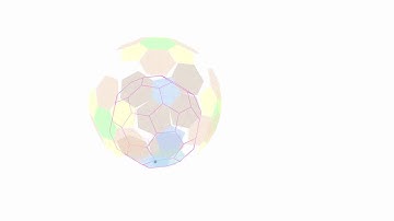 Dynamic truncated icosahedron net (6/6 Example)