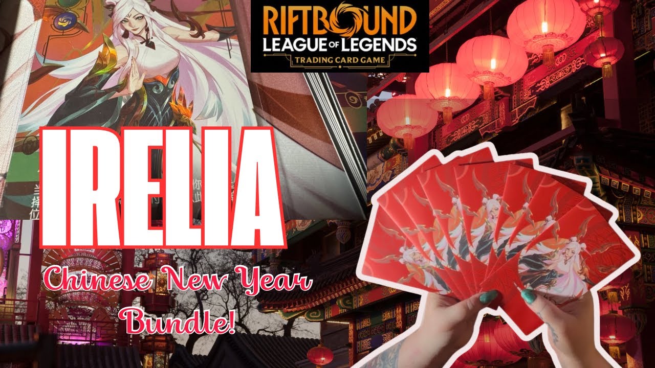 INSANE Riftbound Lunar New Year Bundle! Irelia Cards Unboxing 🧧 # ...