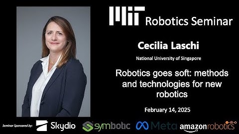 MIT Robotics - Cecilia Laschi - Methods and technologies for new robotics scenarios