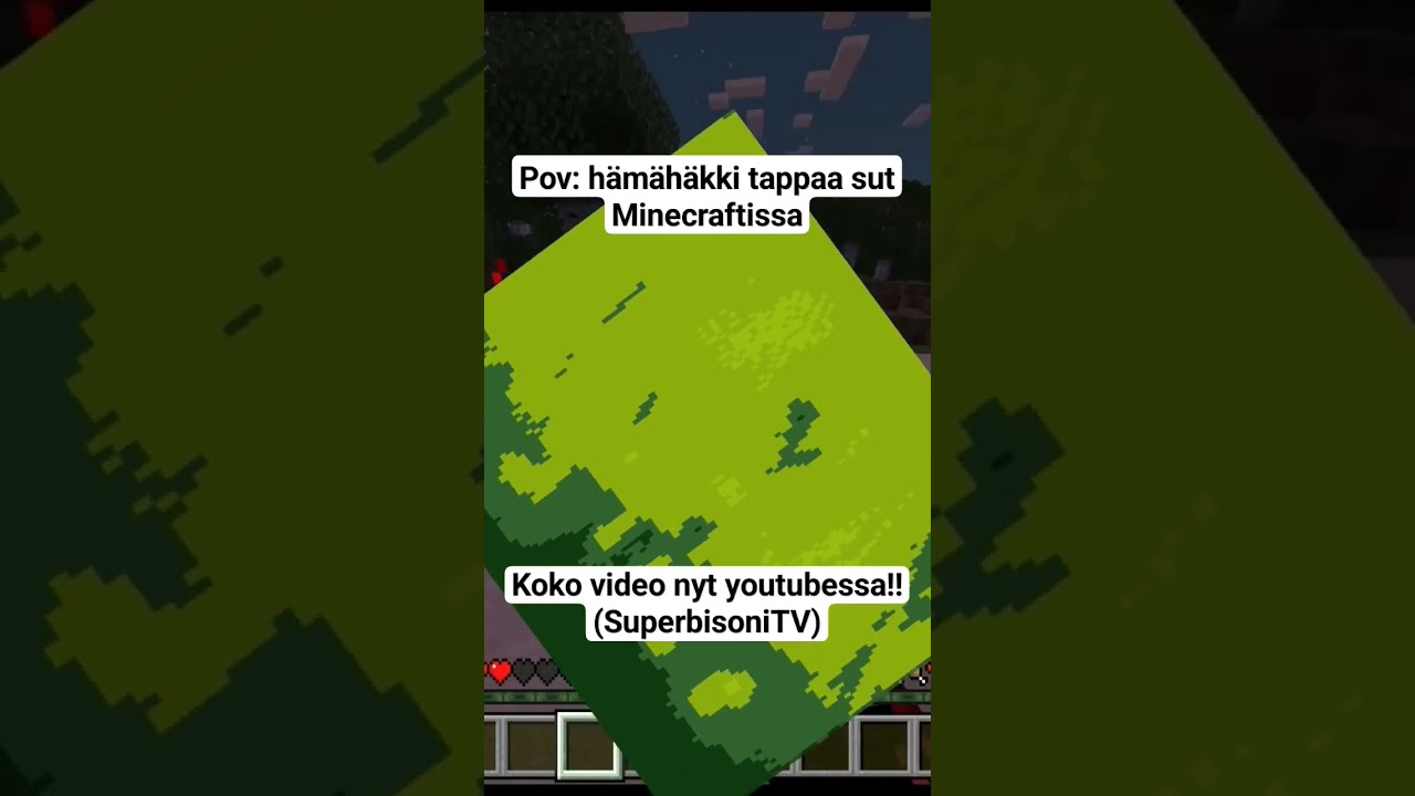 (yt: SuperbisoniTV) minecraft survival gameplay suomi video nyt youtubessa! 