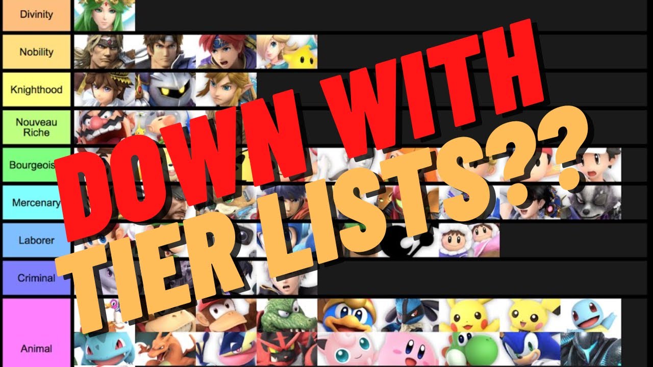 SOUL Discussion ep. 2 : My thoughts on Tier Lists