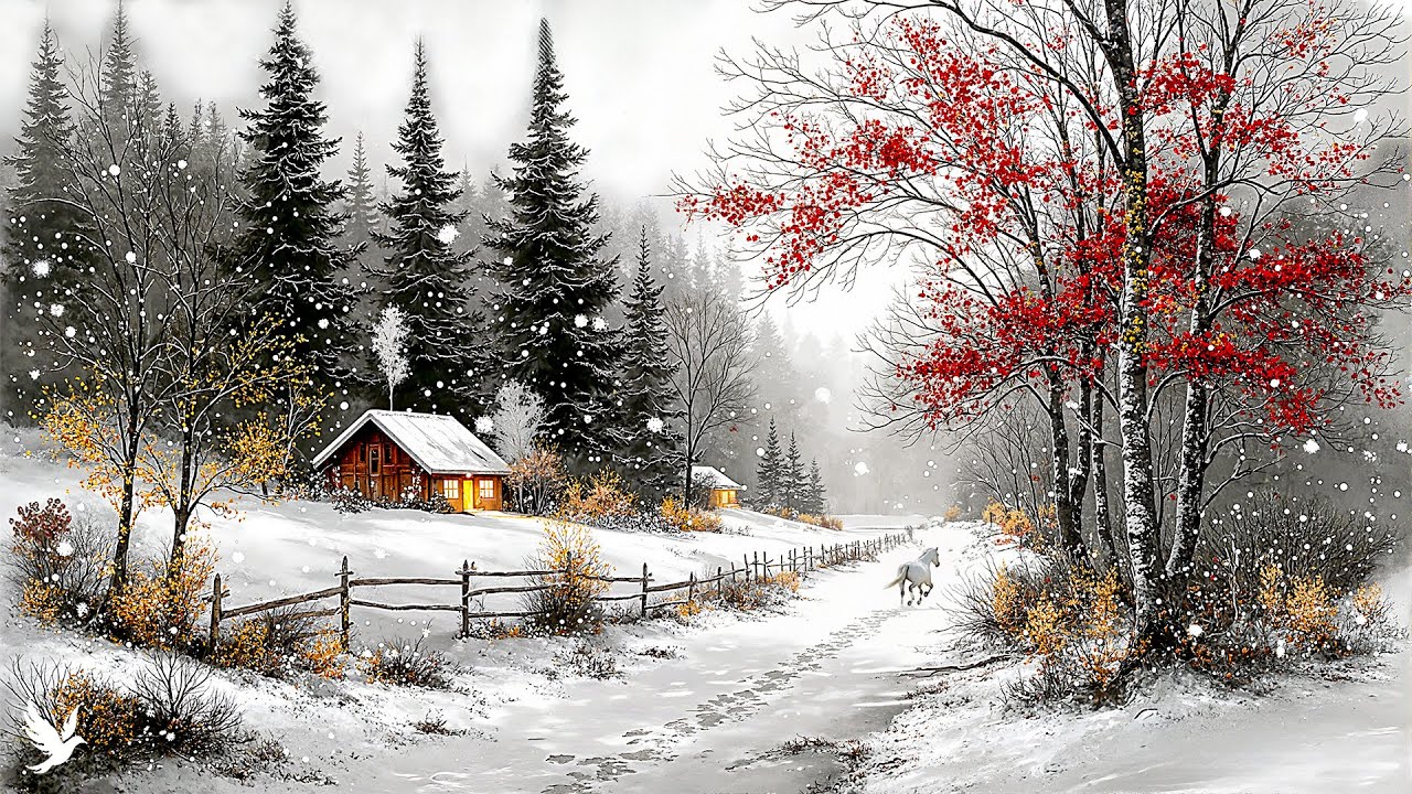 Peaceful winter music 2026❄️ relaxing winter melodies for stress relief, peaceful mind