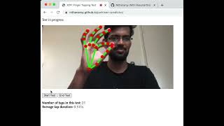 XDP Hackathon: Parkinson Detection using AI - Finger Tapping Test of a normal person