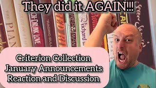 Criterion January Announcements Reaction and Discussion 