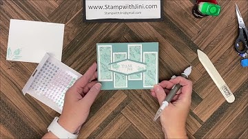 Stamp with Jini INKED & TILED MONOCHROMATIC LAY OUT #3 ONE SHEET WONDER by Jini Merck