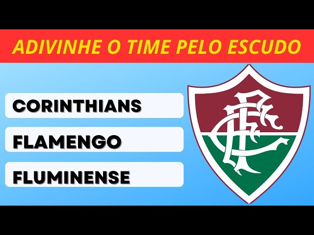 QUAL É O TIME? ADIVINHE O CLUBE DE FUTEBOL EM 3 SEGUNDOS PELO ESCUDO [QUIZ  DE FUTEBOL 2022] #futebol