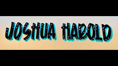 HOW TO WRITE THE NAME JOSHUA HAROLD   #GREATLINESC...