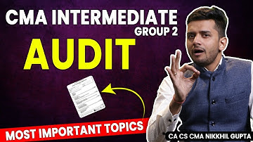 Audit Most Important Topics | ABC Analysis of Corporate Accounting and Auditing | CMA Inter Group 2