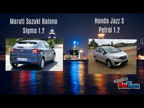 Maruti Suzuki Baleno Sigma 1 2 Vs Honda Jazz S 1 2