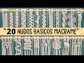20 nudos bsicos de macram paso a paso  20 basic macrame knots macrame tutorial step by step